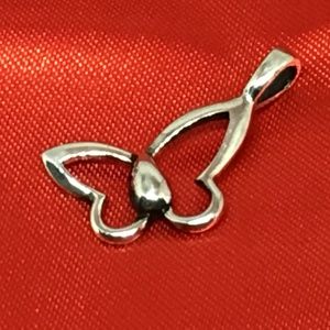 NEW Stamped 925 Sterling Silver Butterfly Pendant